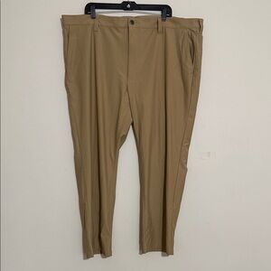 Society of one Men's Tan Pants athletic fit 48X30 performs training casual golf